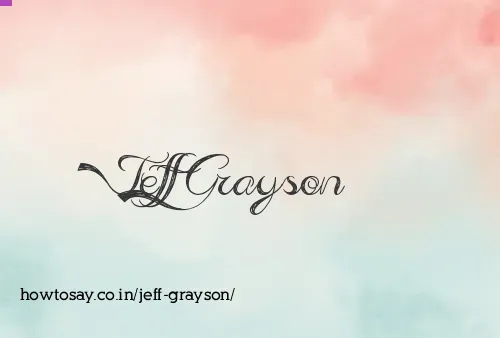 Jeff Grayson