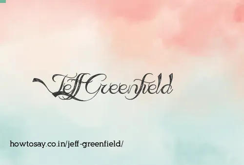 Jeff Greenfield