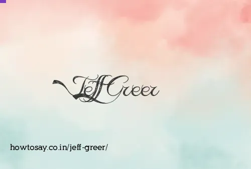 Jeff Greer