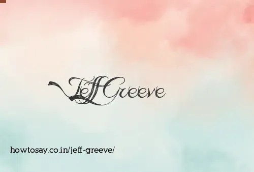Jeff Greeve