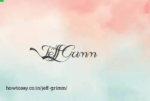 Jeff Grimm
