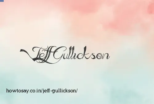 Jeff Gullickson