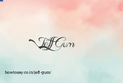 Jeff Gum