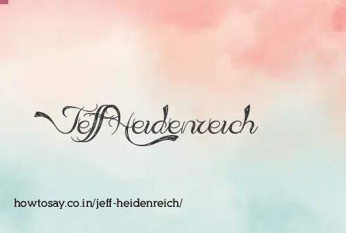 Jeff Heidenreich