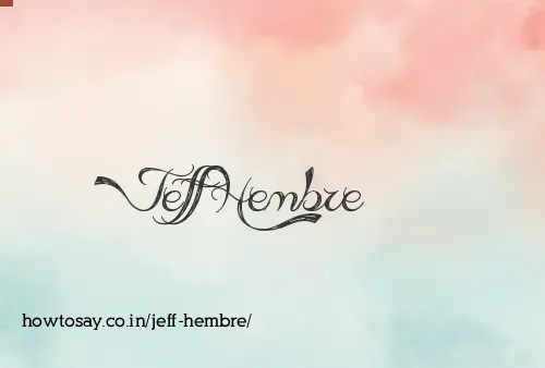 Jeff Hembre