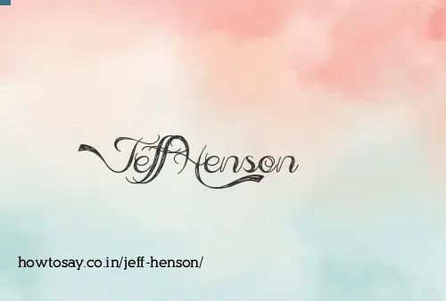 Jeff Henson