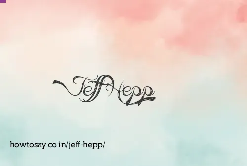 Jeff Hepp