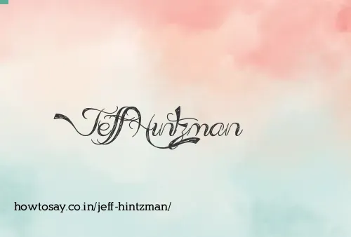 Jeff Hintzman