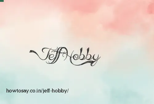Jeff Hobby