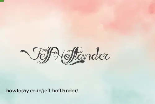 Jeff Hofflander