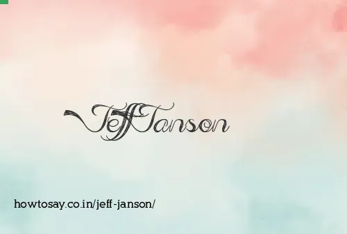 Jeff Janson
