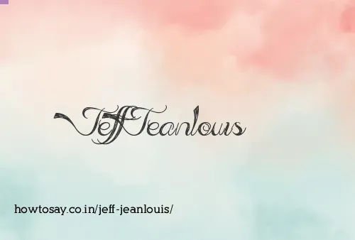 Jeff Jeanlouis
