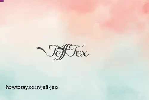 Jeff Jex
