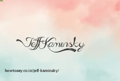 Jeff Kaminsky