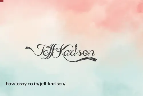 Jeff Karlson