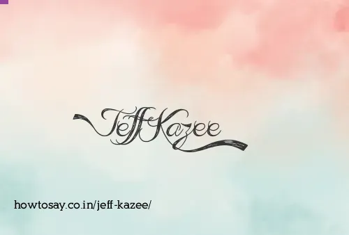 Jeff Kazee