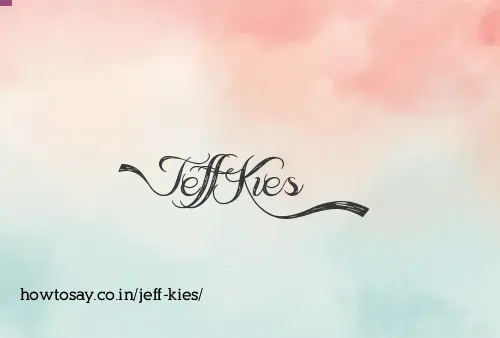 Jeff Kies