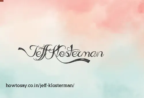Jeff Klosterman