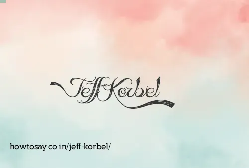 Jeff Korbel