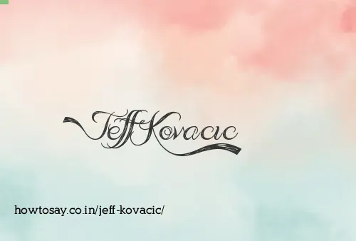 Jeff Kovacic