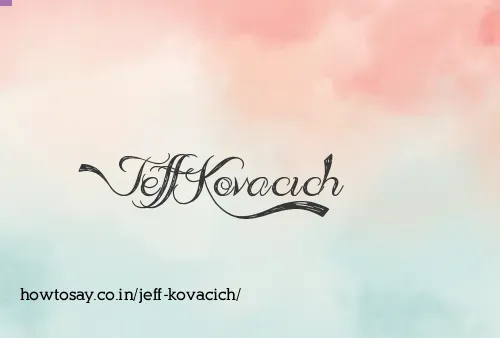 Jeff Kovacich