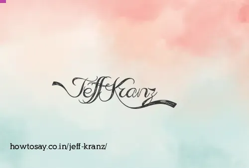 Jeff Kranz