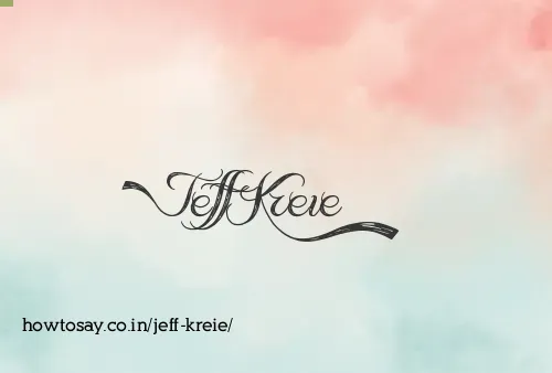 Jeff Kreie