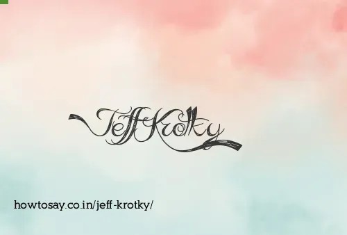 Jeff Krotky