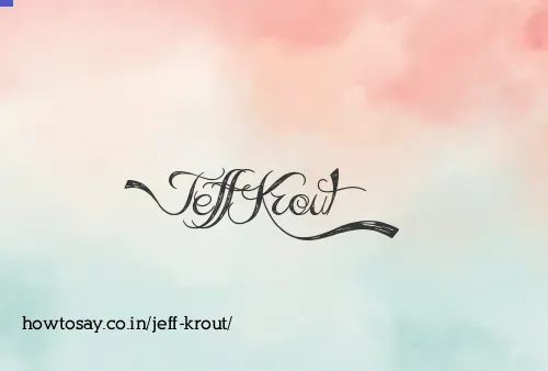Jeff Krout