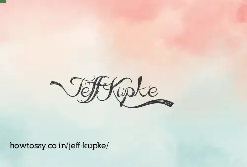 Jeff Kupke
