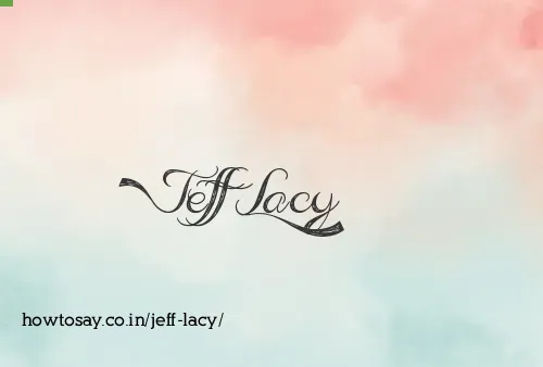 Jeff Lacy
