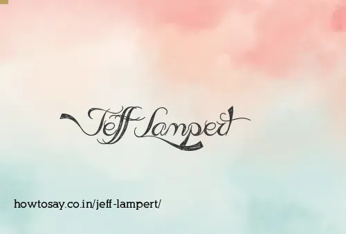 Jeff Lampert