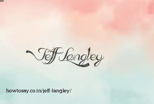 Jeff Langley