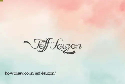 Jeff Lauzon