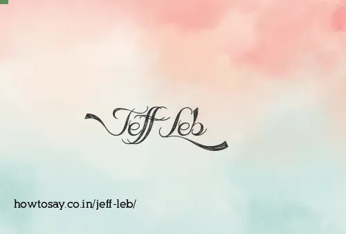 Jeff Leb