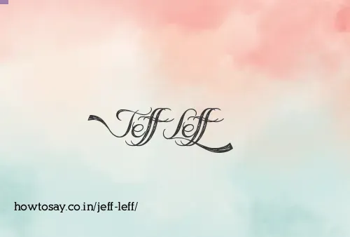 Jeff Leff