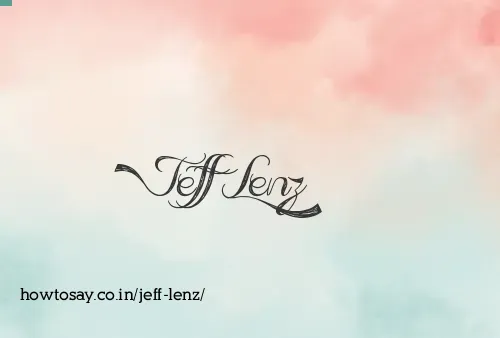 Jeff Lenz