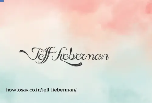 Jeff Lieberman