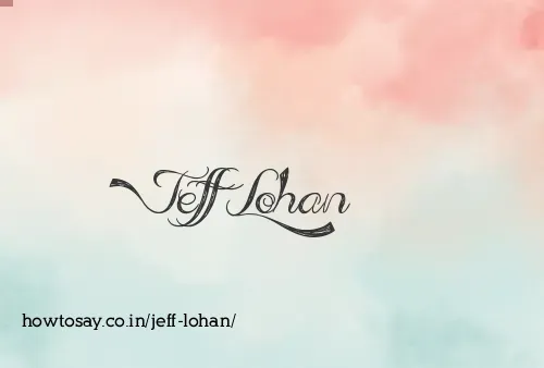 Jeff Lohan