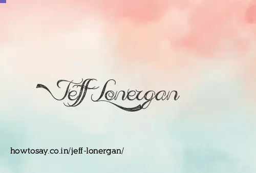 Jeff Lonergan