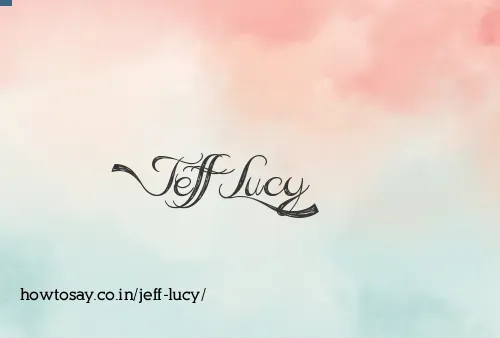 Jeff Lucy