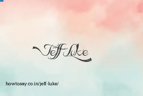 Jeff Luke