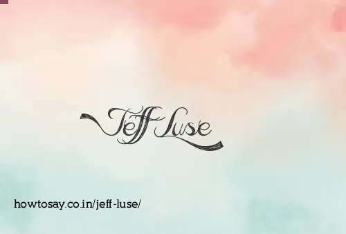 Jeff Luse