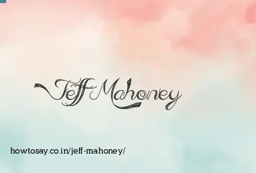 Jeff Mahoney