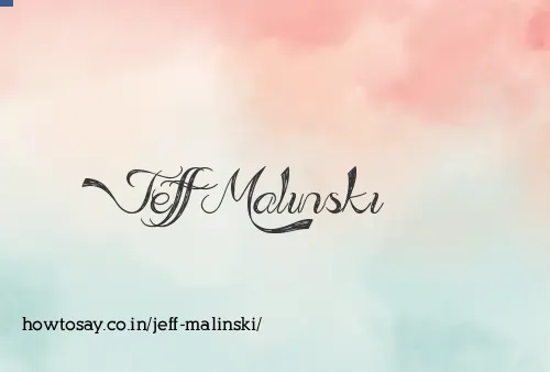 Jeff Malinski