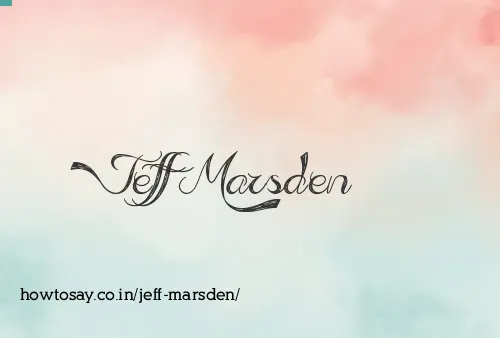 Jeff Marsden