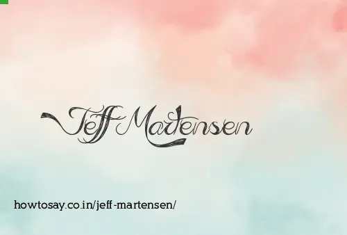 Jeff Martensen