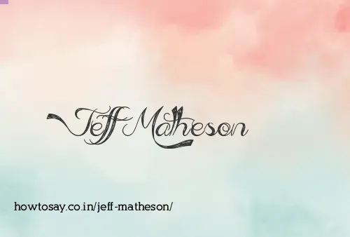 Jeff Matheson