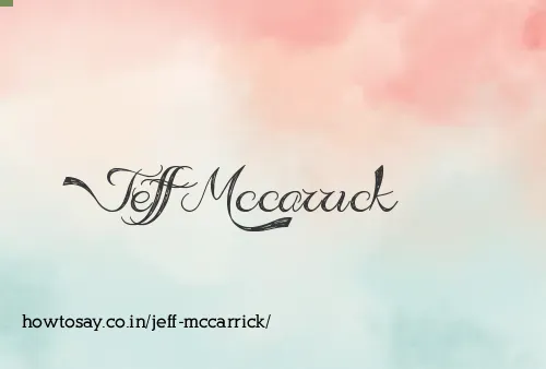Jeff Mccarrick