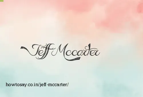 Jeff Mccarter